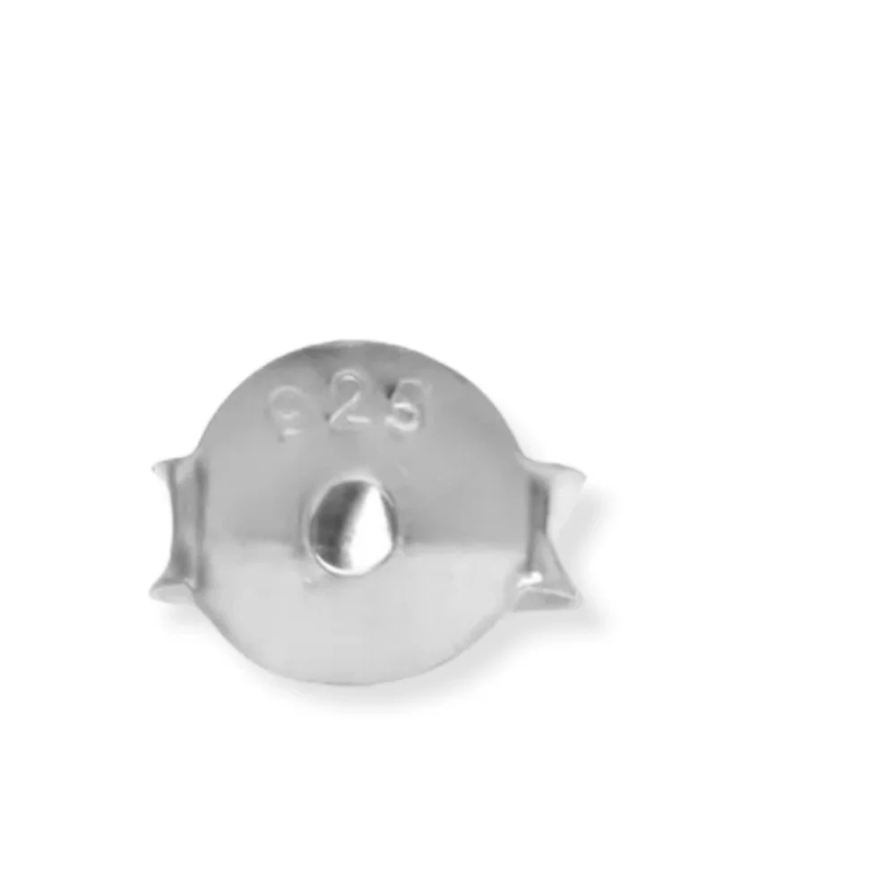 Aquamarine & Halo Topaz Stud 14K WG Sterling Silver Earrings - Picture 3 of 4